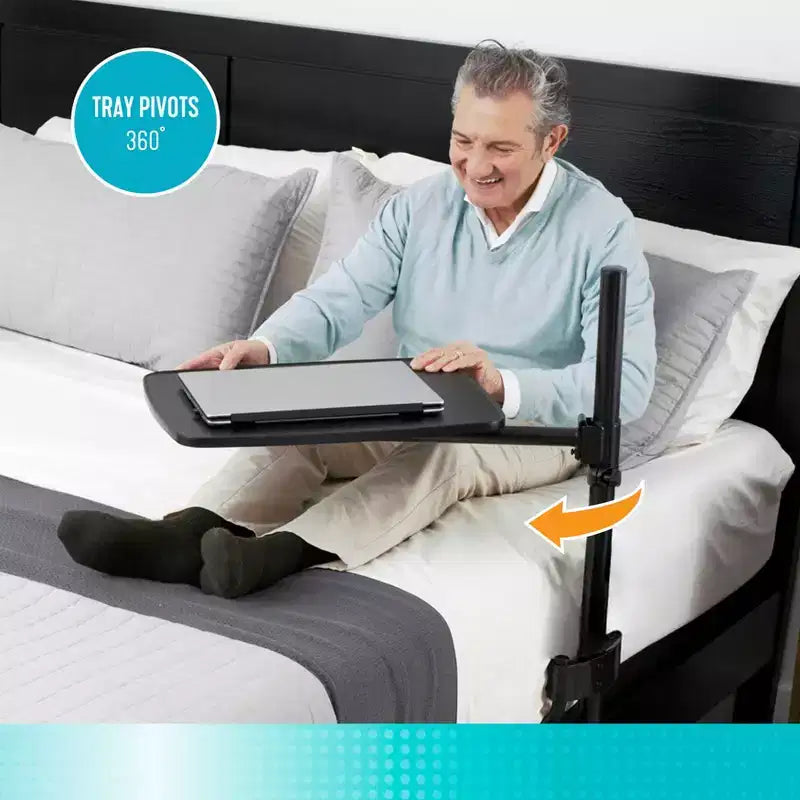 Table de lit universelle, plateau pivotant réglable pour chevet