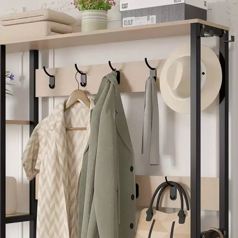 Meuble d'entrée avec banc et rangement à chaussures