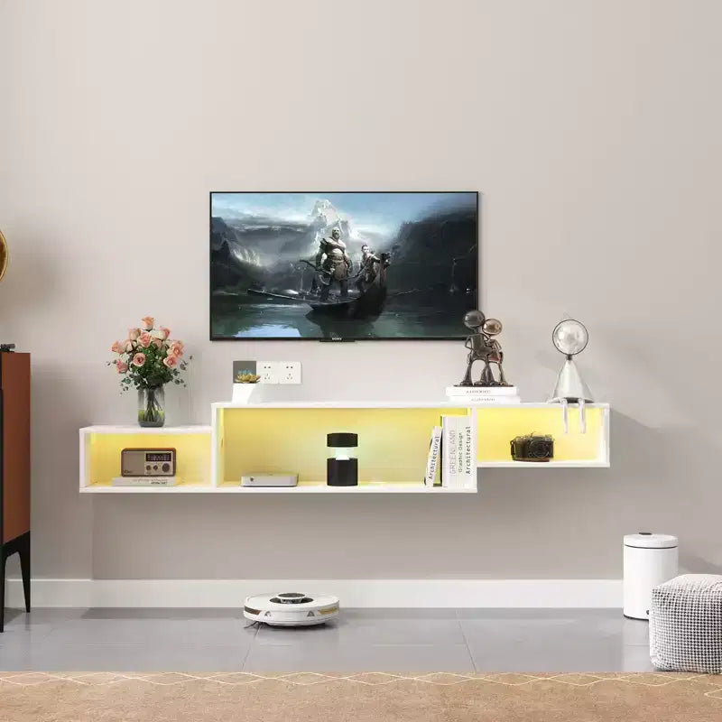 Meuble TV mural flottant, Armoires de rangement décoratives
