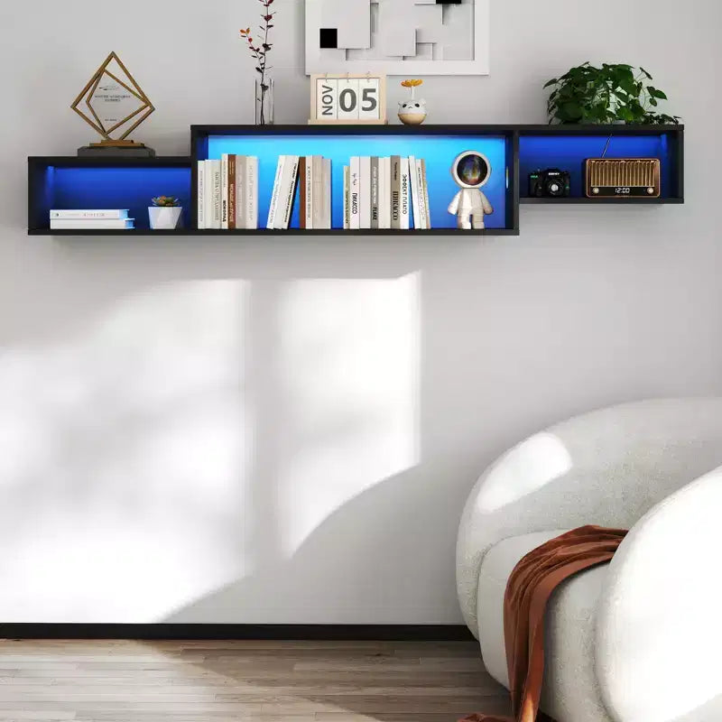 Meuble TV mural flottant, Armoires de rangement décoratives