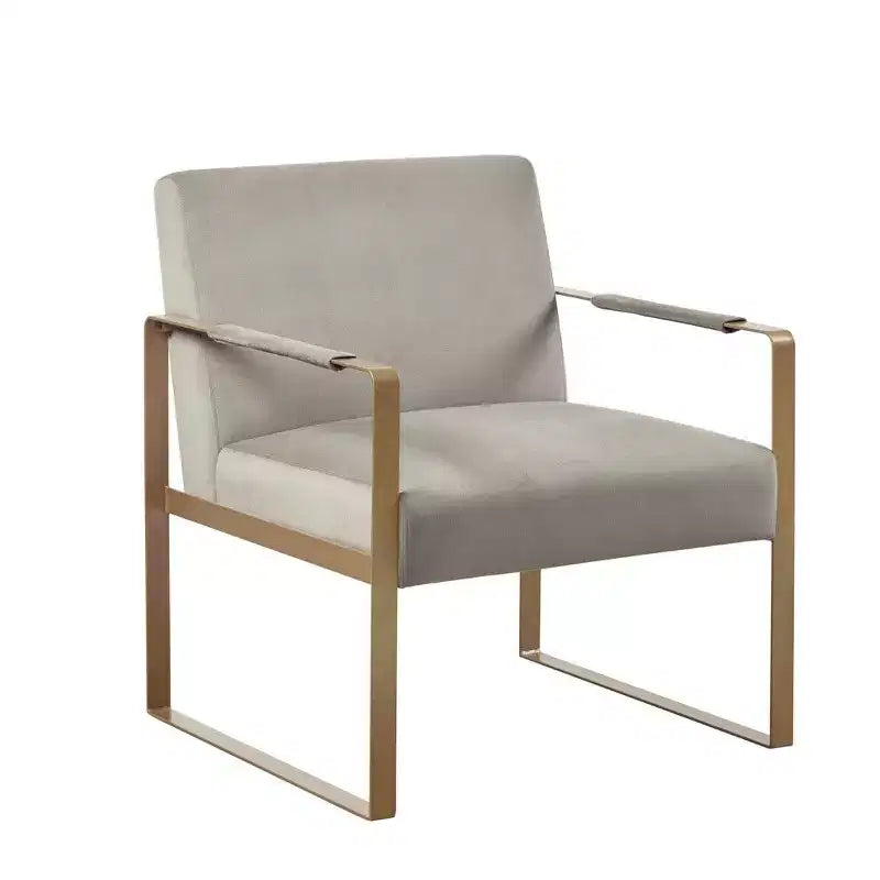 Fauteuil d'appoint décontracté avec dossier rembourré confortable