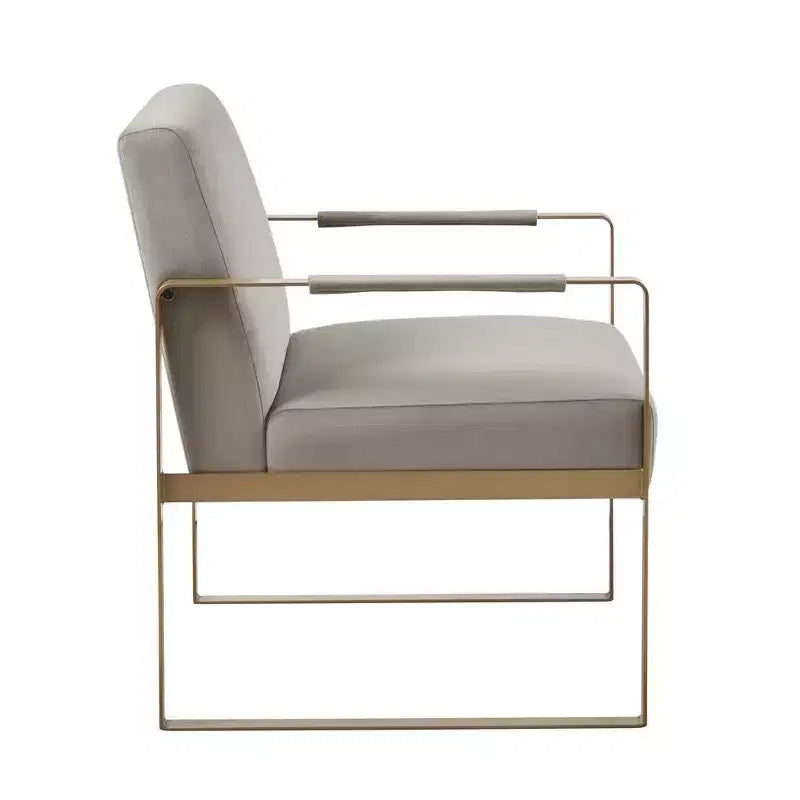 Fauteuil d'appoint décontracté avec dossier rembourré confortable