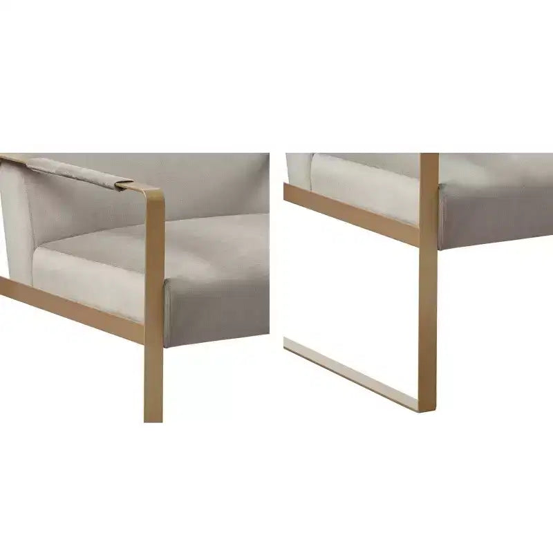 Fauteuil d'appoint décontracté avec dossier rembourré confortable