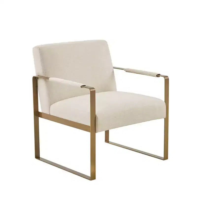 Fauteuil d'appoint décontracté avec dossier rembourré confortable