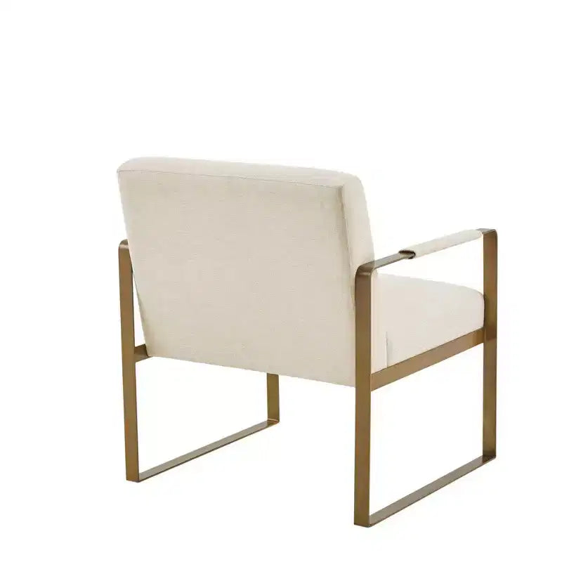 Fauteuil d'appoint décontracté avec dossier rembourré confortable