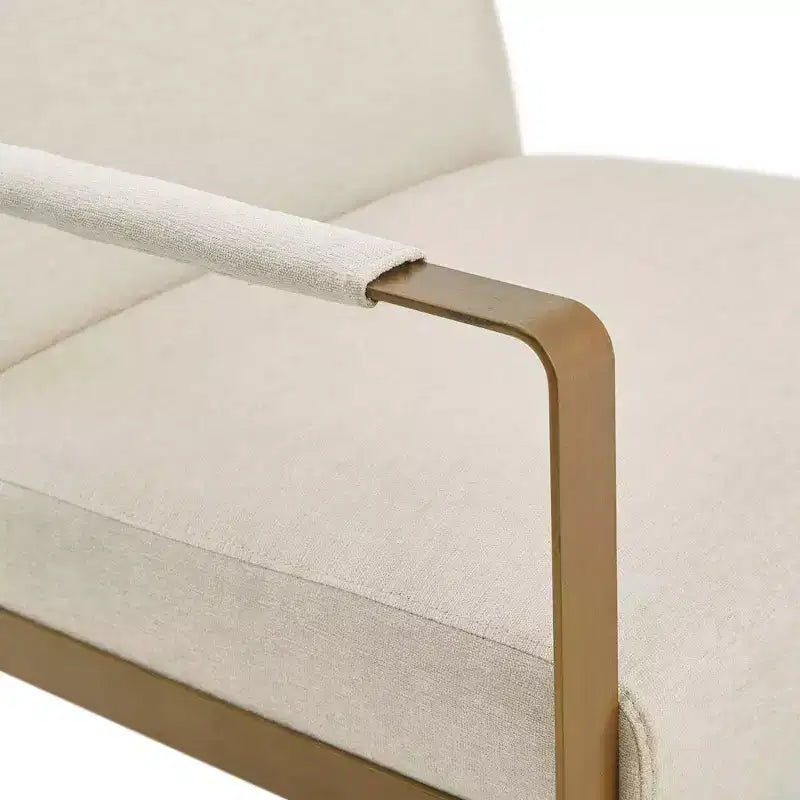 Fauteuil d'appoint décontracté avec dossier rembourré confortable
