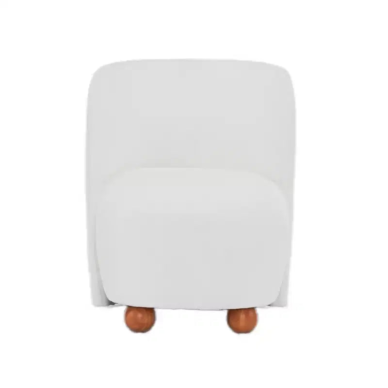 Fauteuils d'appoint - Fauteuil d'appoint moderne à dossier bas, fauteuils de salon sans accoudoirs rembourrés