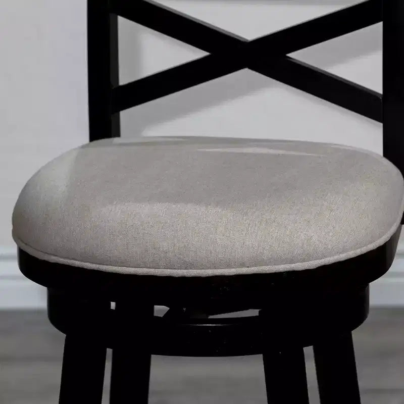 Tabouret de comptoir tournant moderne 24", chaise de salle à manger sans dossier rembourrée