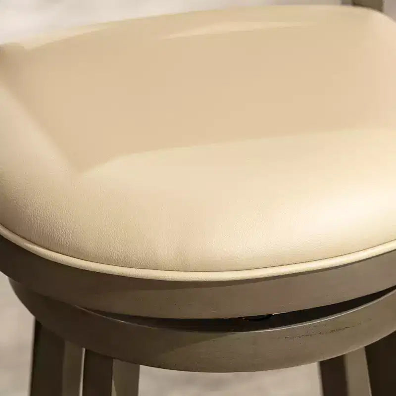 Tabouret de comptoir tournant moderne 24", chaise de salle à manger sans dossier rembourrée