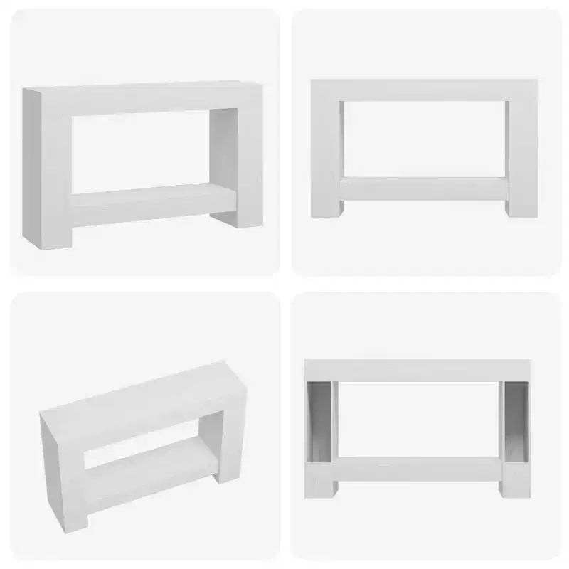 Console de ferme avec étagère de rangement à 2 niveaux