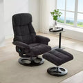 GDFStudio Avelon Recliner Chair with Ottoman, Swivel Massage Recliner with Heat