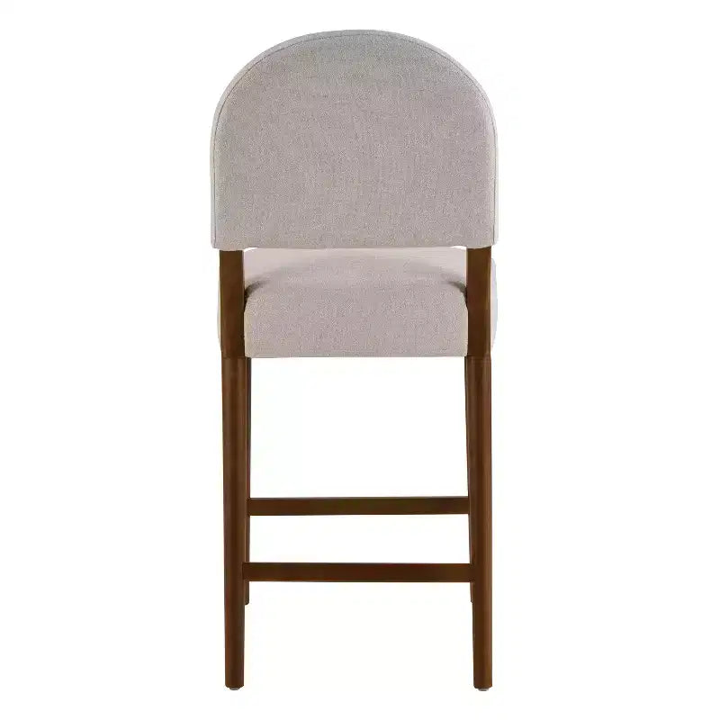 Tabourets de comptoir rembourrés en hévéa de style transitoire (Lot de 2)