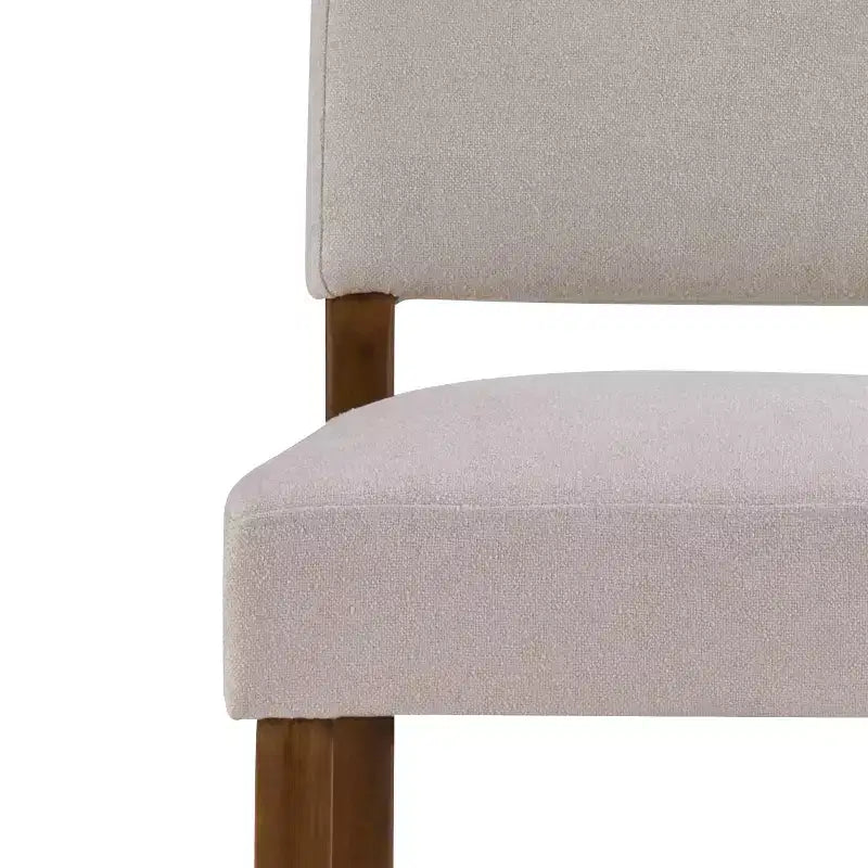 Tabourets de comptoir rembourrés en hévéa de style transitoire (Lot de 2)