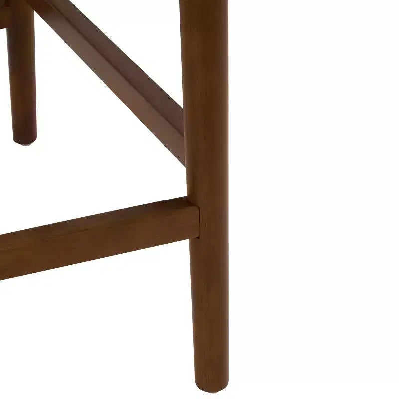 Tabourets de comptoir rembourrés en hévéa de style transitoire (Lot de 2)