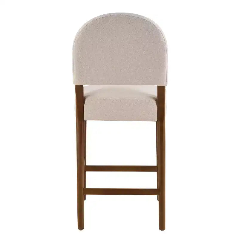 Tabourets de comptoir rembourrés en hévéa de style transitoire (Lot de 2)