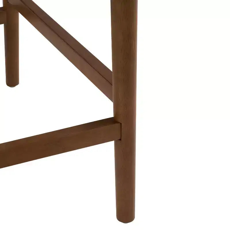 Tabourets de comptoir rembourrés en hévéa de style transitoire (Lot de 2)