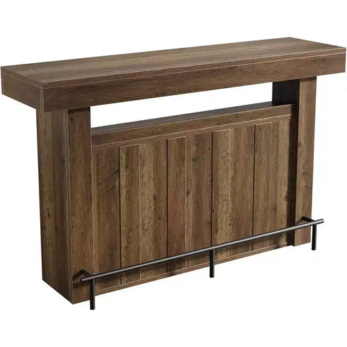 Lantine 63 Bar Table, 4-Tier Counter Height Pub Table, Modern Home Bar Unit, Coffee Bar Cabinet Liquor Furniture for Kitchen, Bistro
