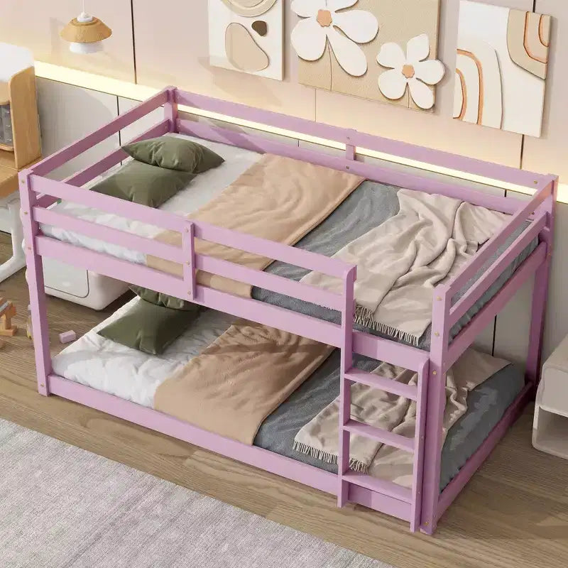 Lit mezzanine avec rangement sous le lit – gain de place – métal robuste