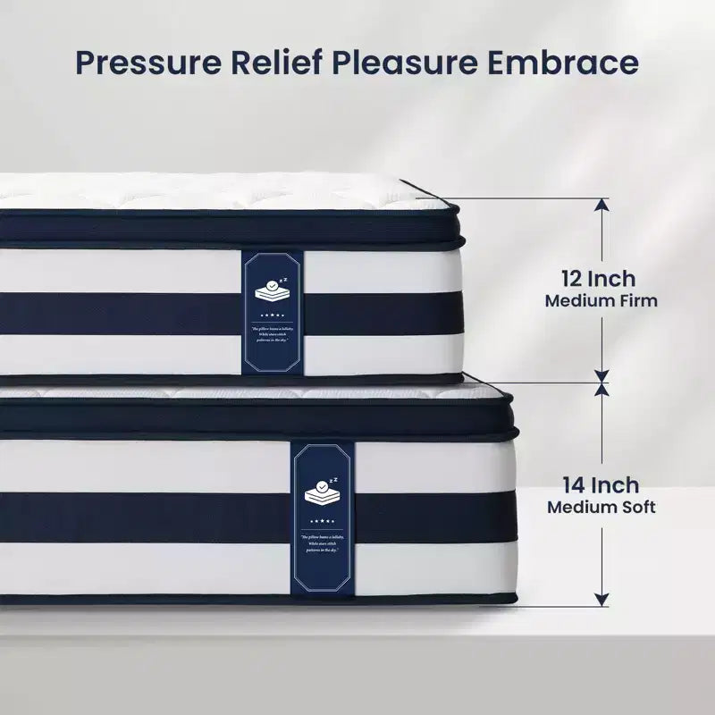 Matelas hybride à ressorts et mousse à mémoire de forme gel