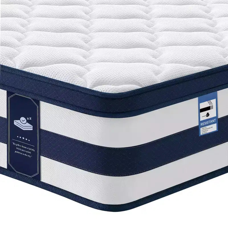Matelas hybride à ressorts et mousse à mémoire de forme gel