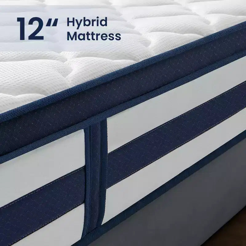 Matelas hybride à ressorts et mousse à mémoire de forme gel
