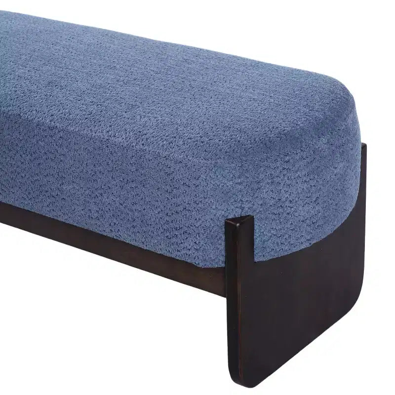 Banc d'entrée ottoman ovale pour chambre à coucher
