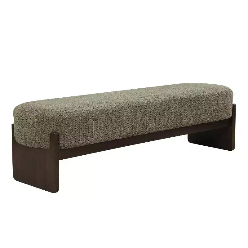 Banc d'entrée ottoman ovale pour chambre à coucher