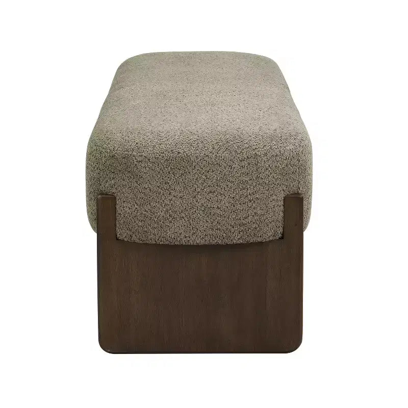Banc d'entrée ottoman ovale pour chambre à coucher