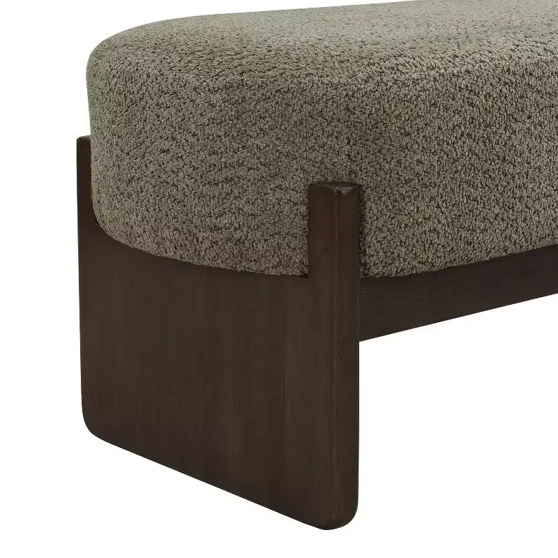 Banc d'entrée ottoman ovale pour chambre à coucher