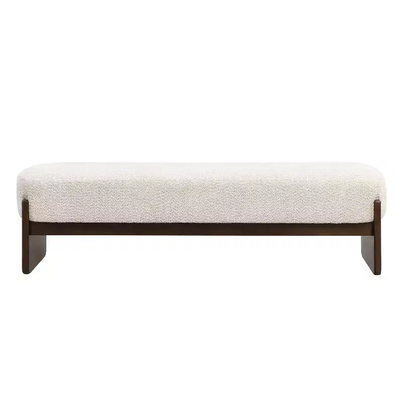 Banc d'entrée ottoman ovale pour chambre à coucher