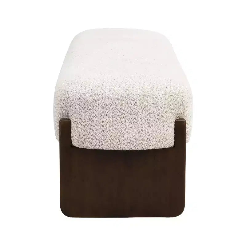 Banc d'entrée ottoman ovale pour chambre à coucher