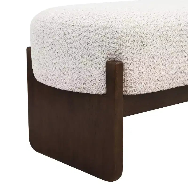 Banc d'entrée ottoman ovale pour chambre à coucher