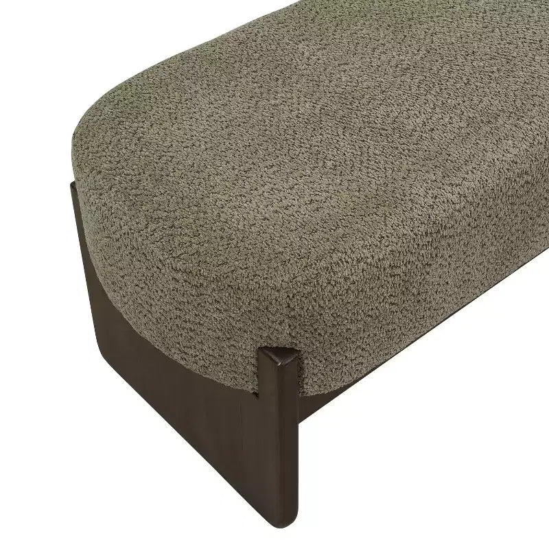Banc d'entrée ottoman ovale pour chambre à coucher