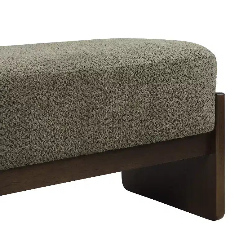 Banc d'entrée ottoman ovale pour chambre à coucher