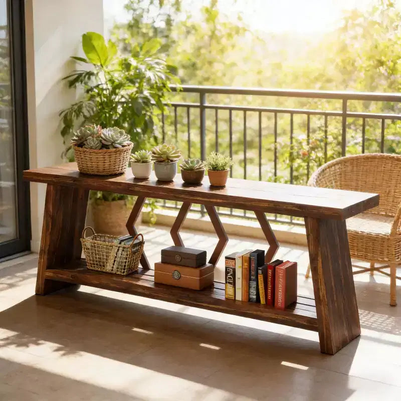Console 2 niveaux de style industriel
