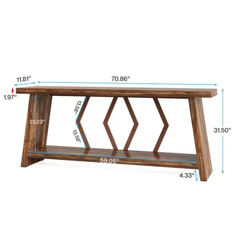 Console 2 niveaux de style industriel