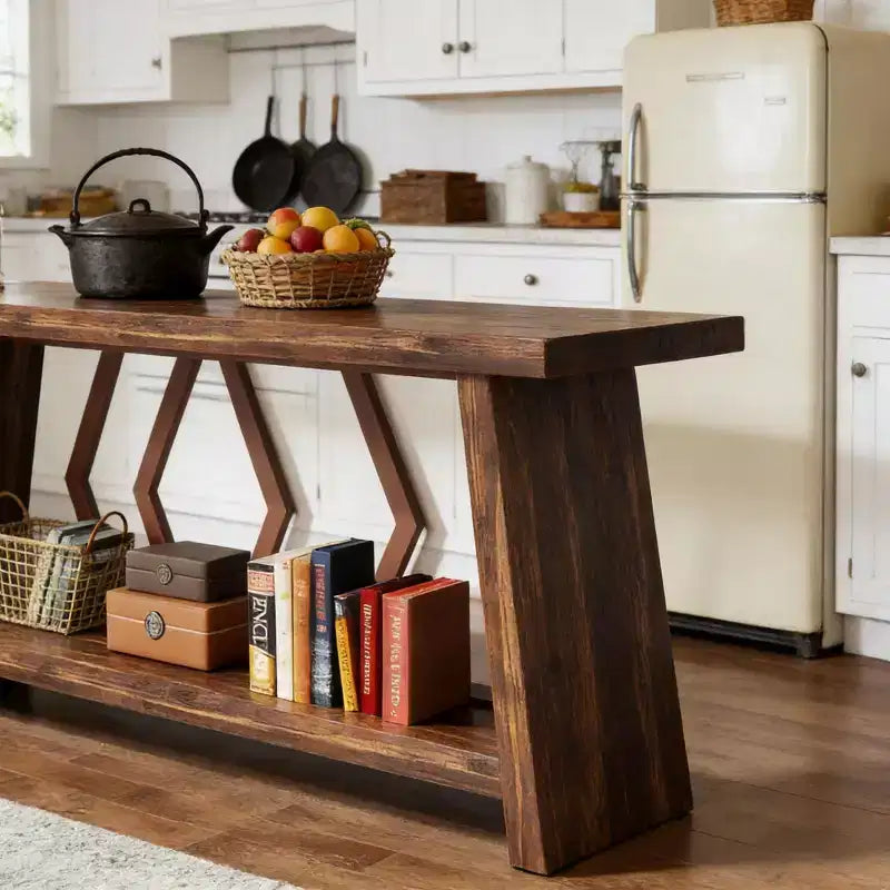 Console 2 niveaux de style industriel