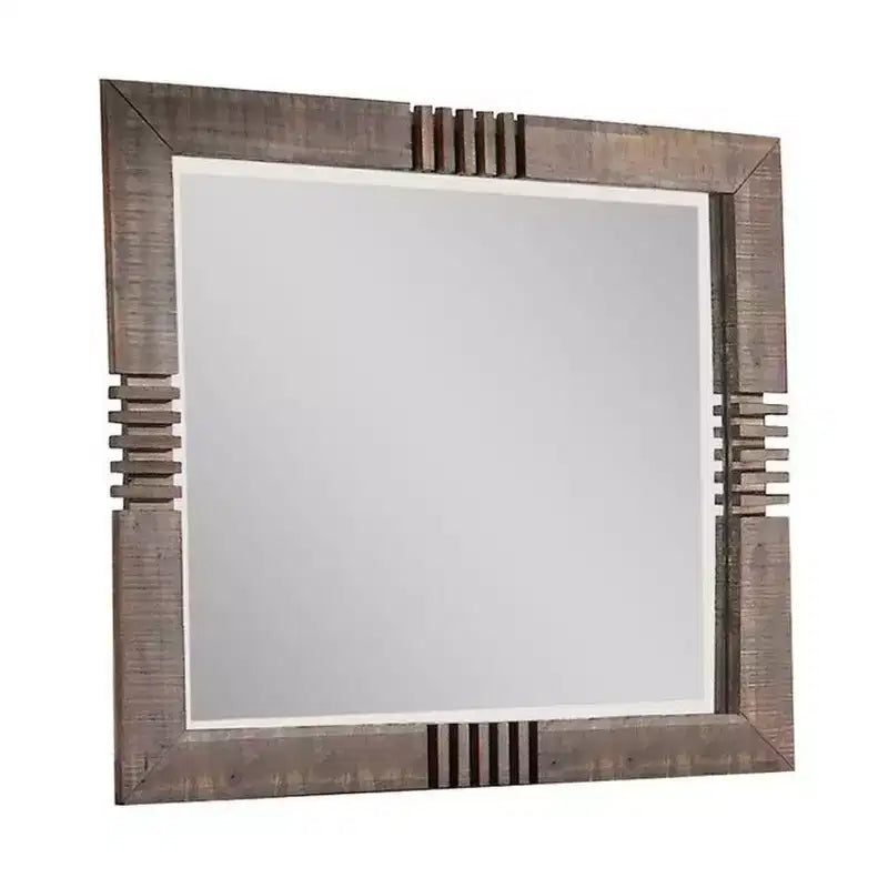 Acme Furniture Andria Dresser Mirror Reclaimed Oak