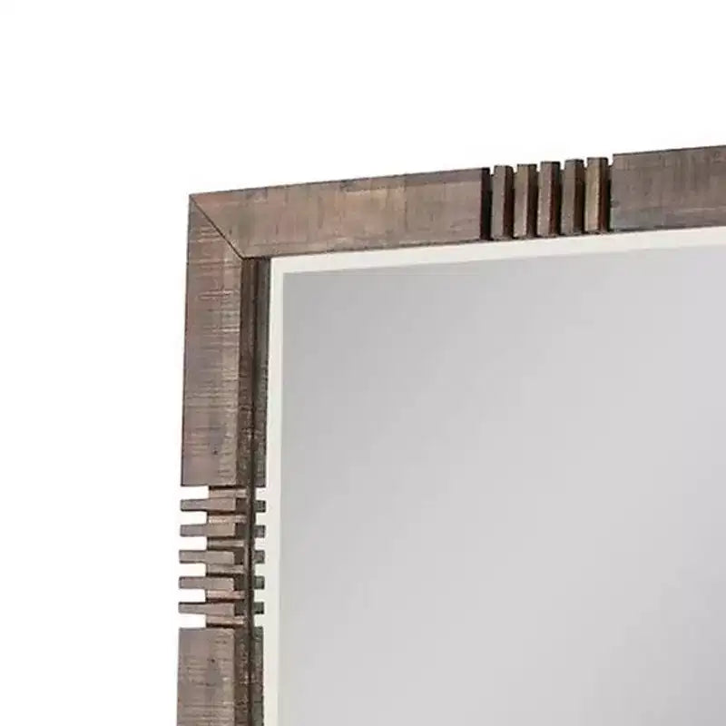 Miroir de commode en chêne recyclé