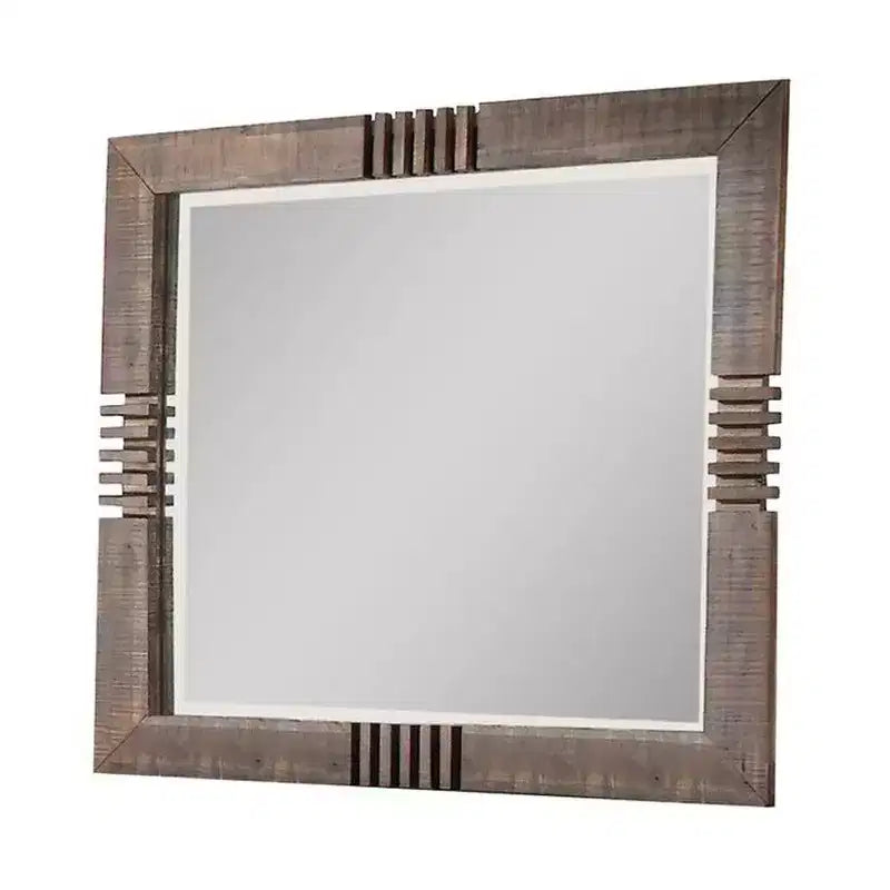 Miroir de commode en chêne recyclé
