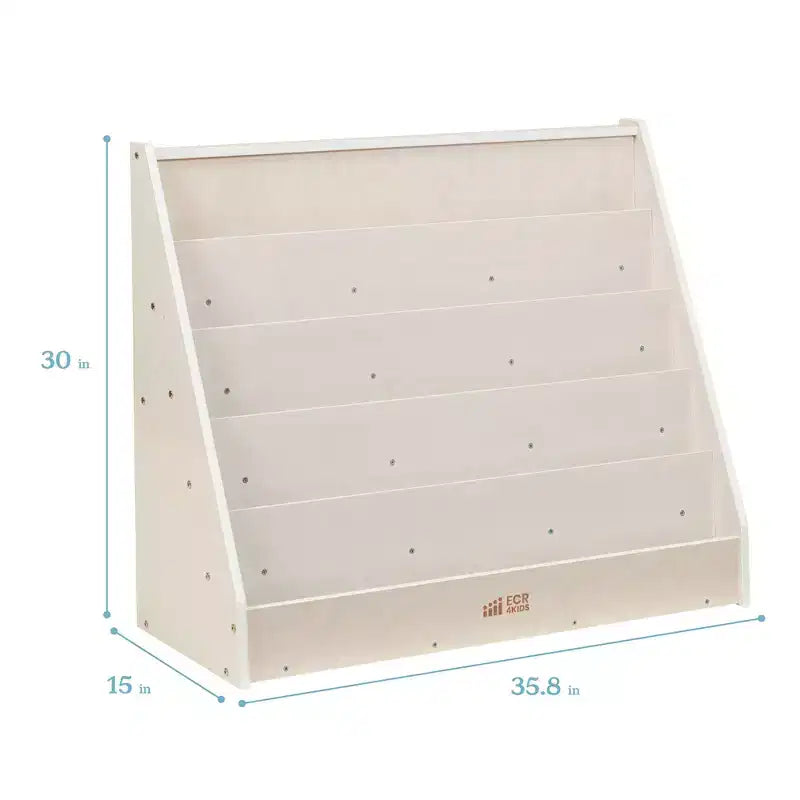 Rangement et Présentoir de Livres en Bois à Côté Unique