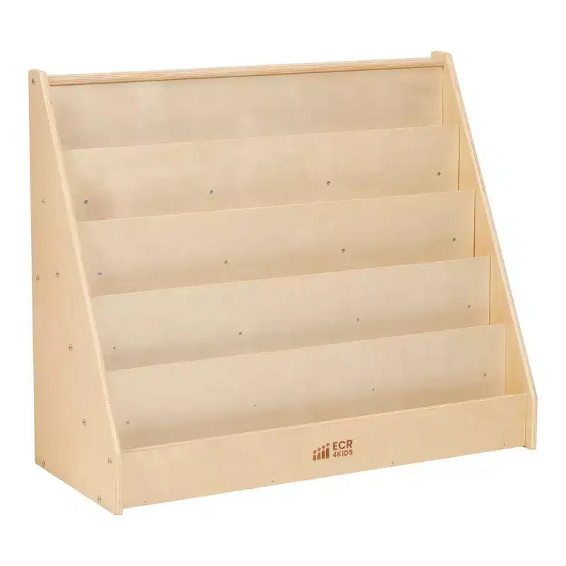Rangement et Présentoir de Livres en Bois à Côté Unique