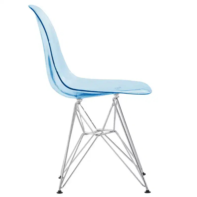Chaise de salle à manger moderne en acrylique