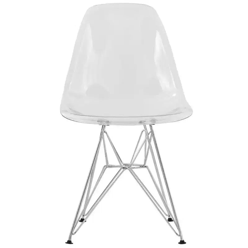 Chaise de salle à manger moderne en acrylique