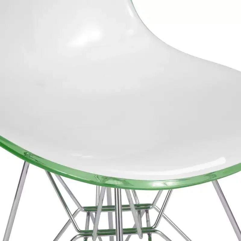 Chaise de salle à manger moderne en acrylique