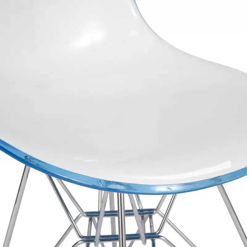 Chaise de salle à manger moderne en acrylique