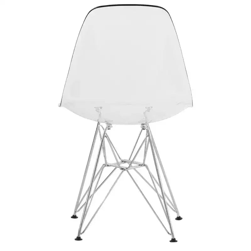 Chaise de salle à manger moderne en acrylique